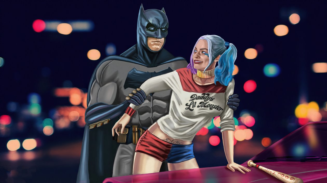 Batman Vs Harley Quinn Suicide Squad 4k