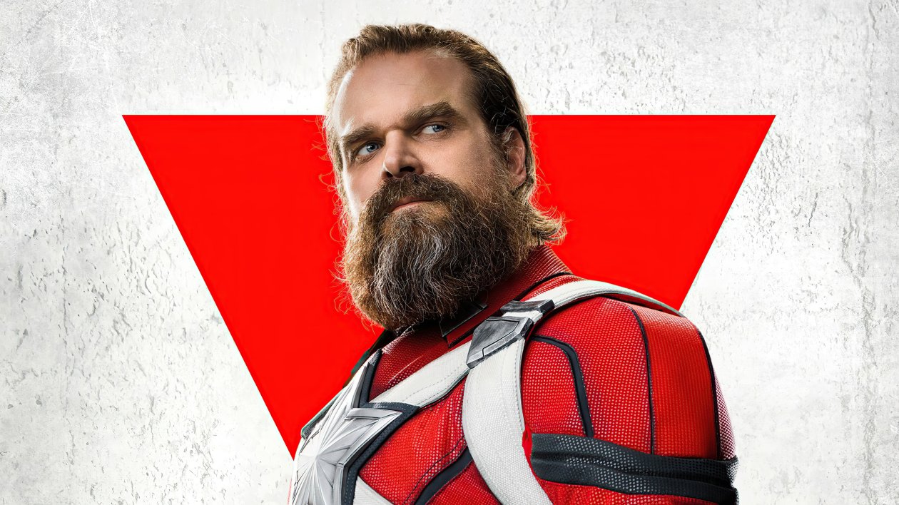 David Harbour In Black Widow Movie Poster 8k