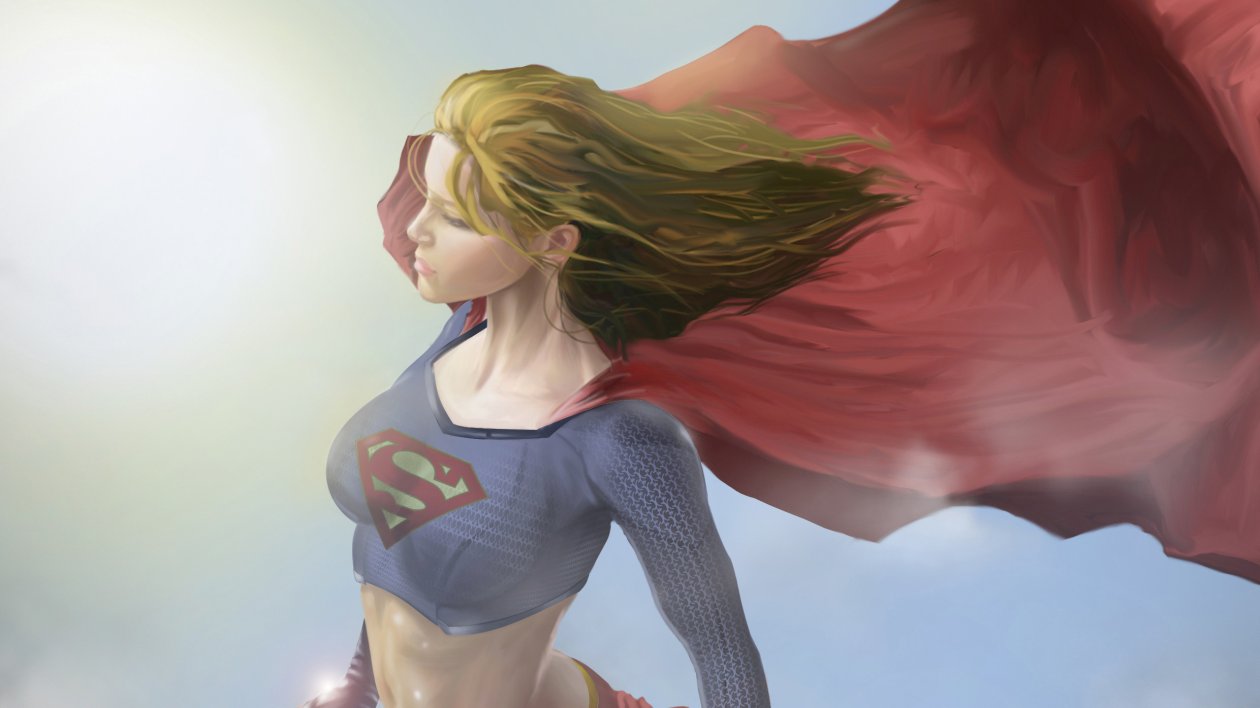 Supergirl Cape Flying