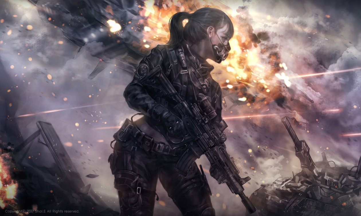 Girl With Armor Artwork