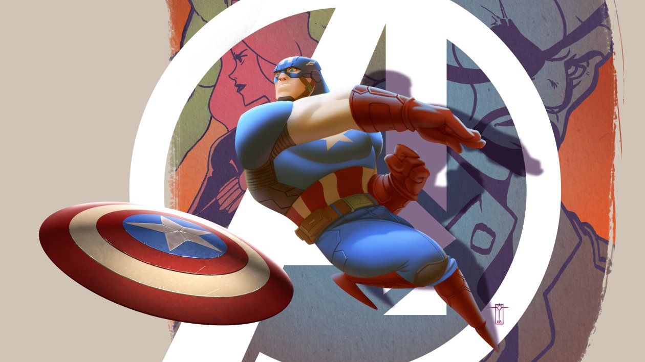Captain America Illustration 4k