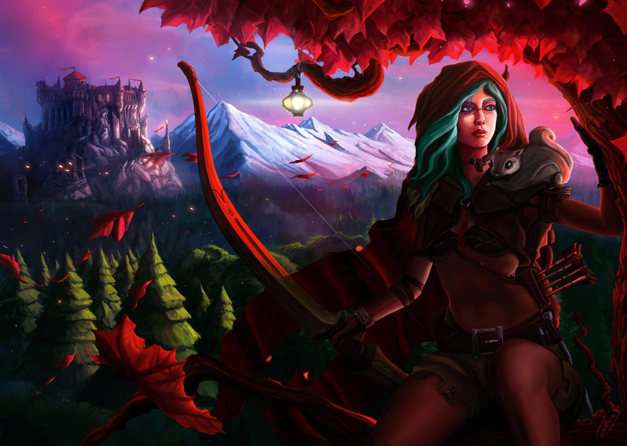 Fantasy Archer Art 4k