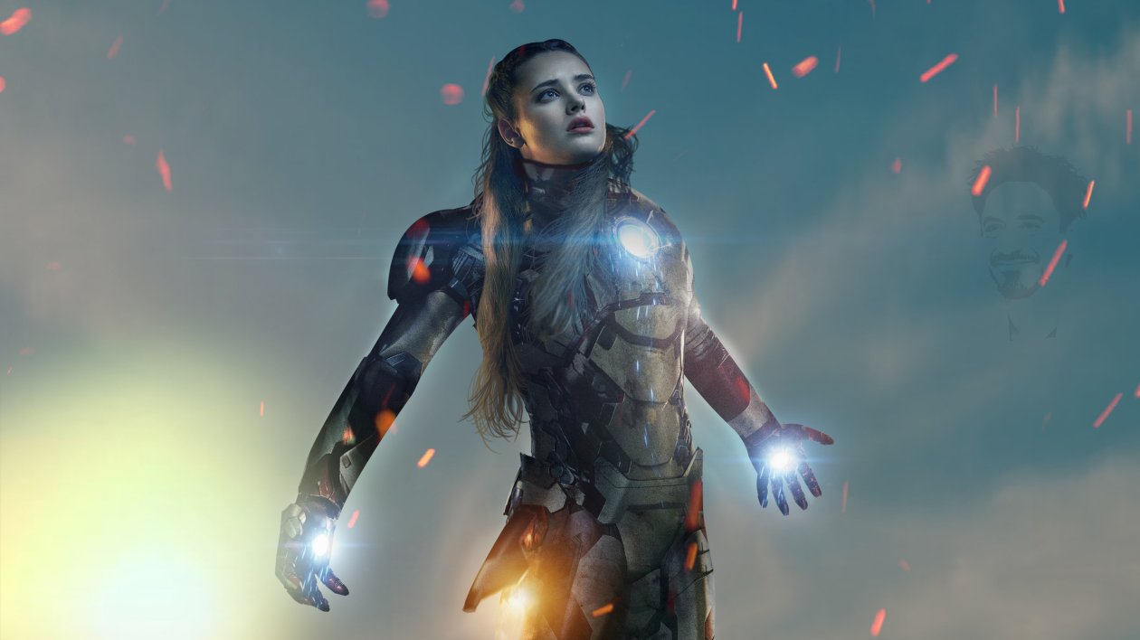 Iron Girl Katherine Langford 4k