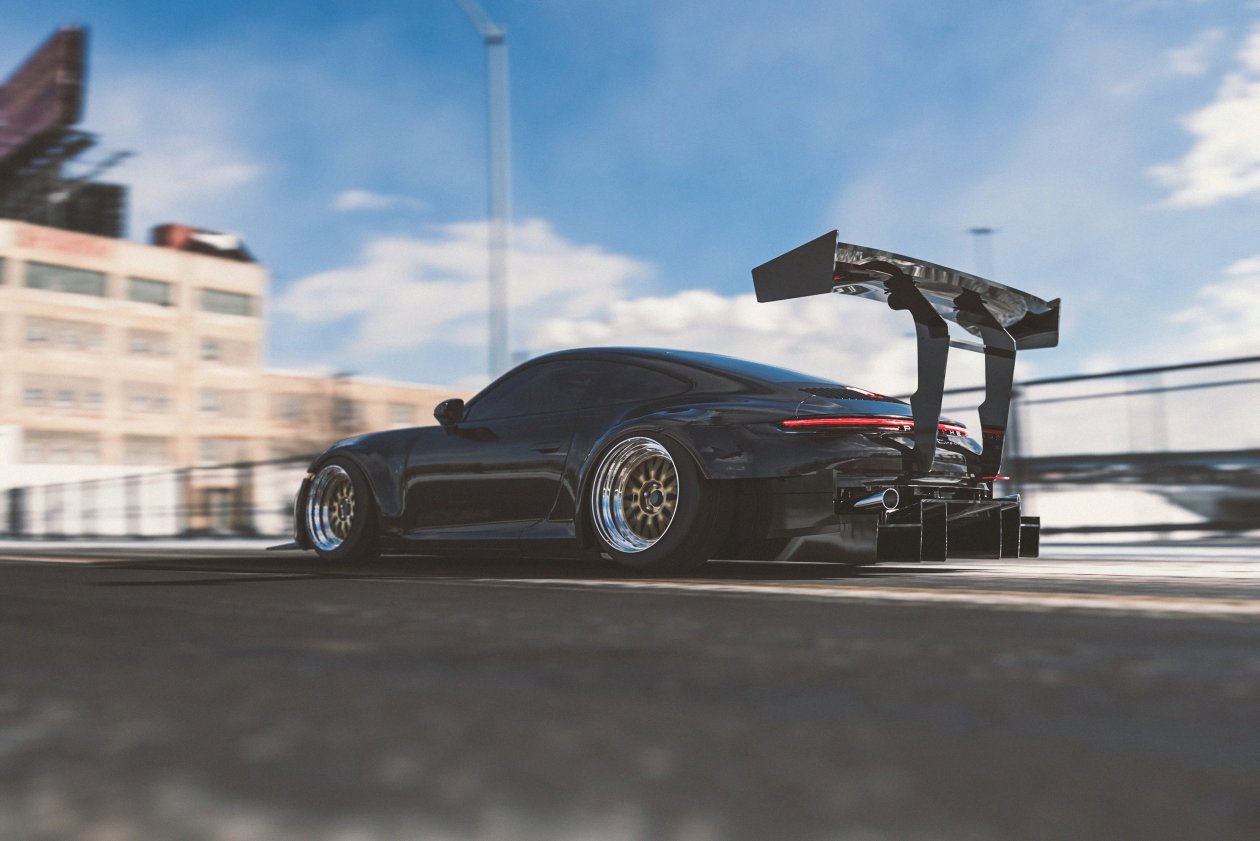 Porsche 911 992R 4k