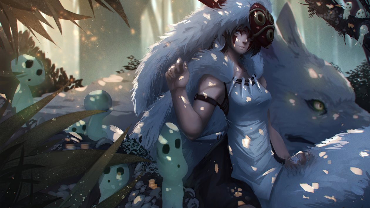 San Mononoke Anime Girl 4k