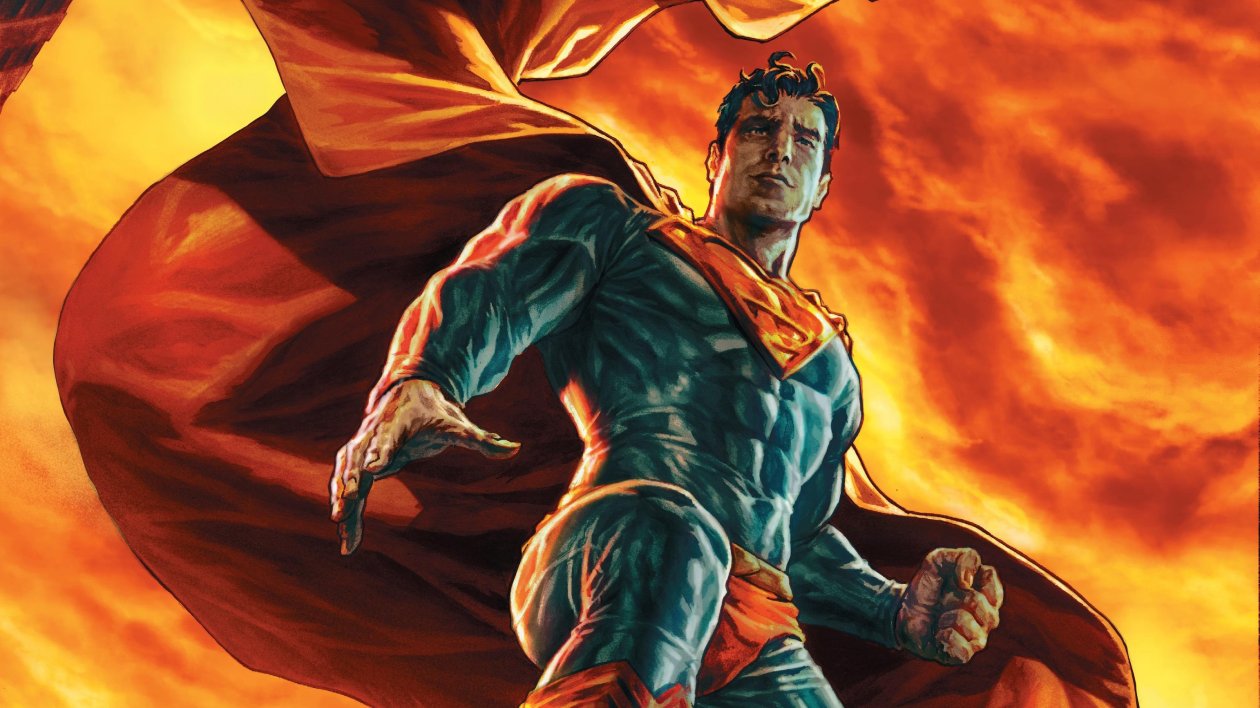 Superman Flying Above The City