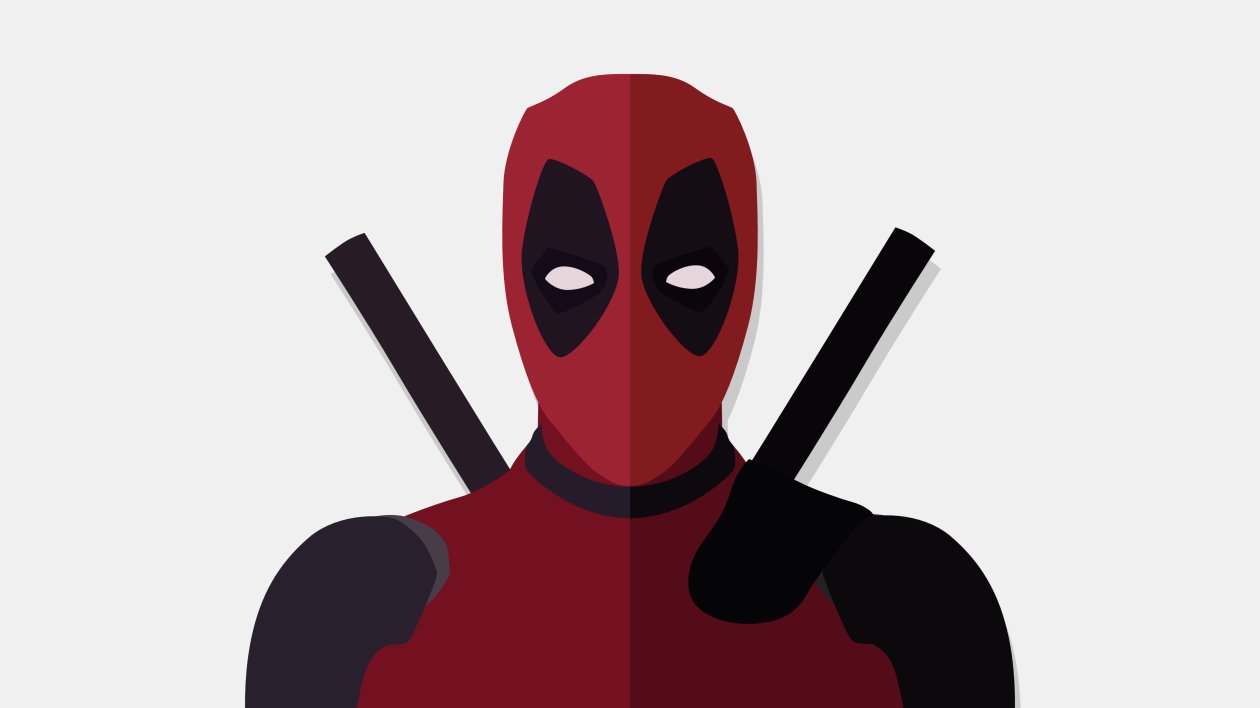 Deadpool Vector Minimalism 4k