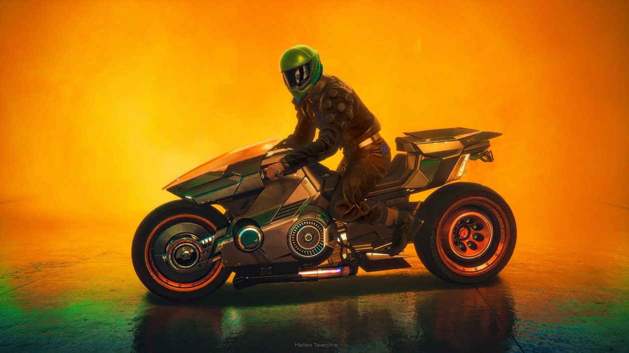 2021 Cyberpunk 2077 Biker 4k