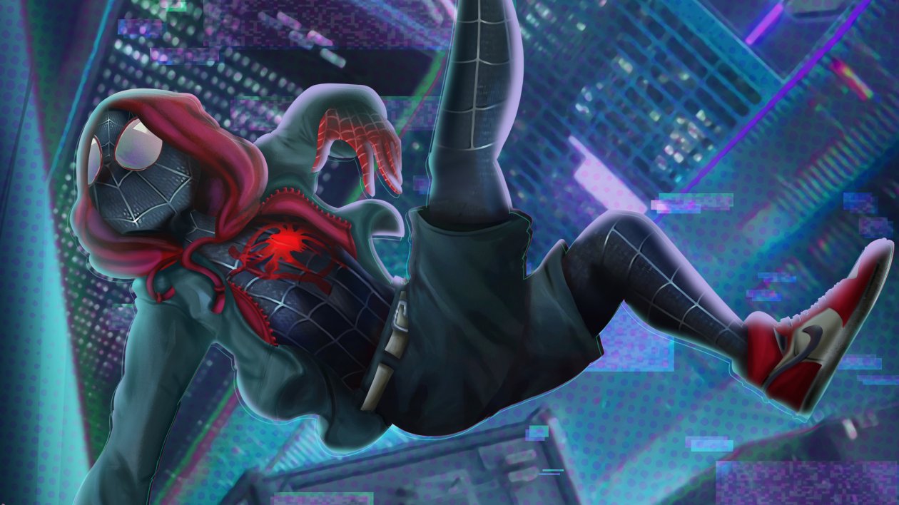 SpiderMan Into The Spider Verse New Art 4k 2019