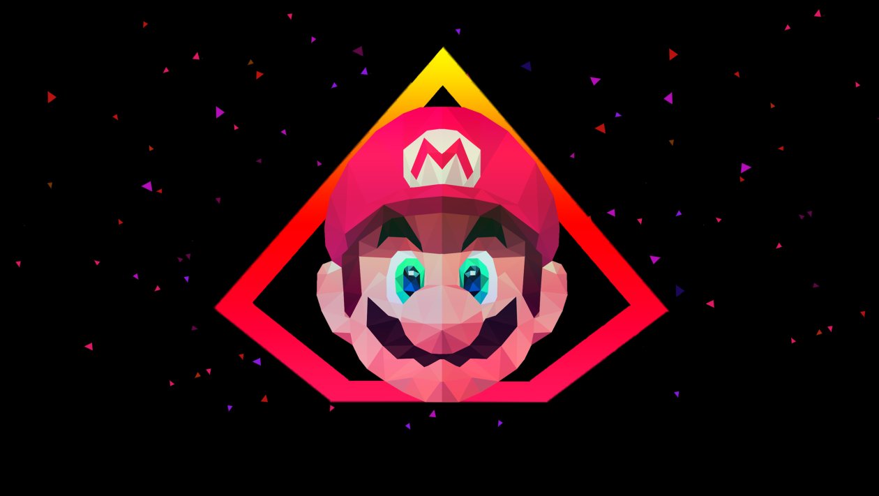 Mario Low Poly Art