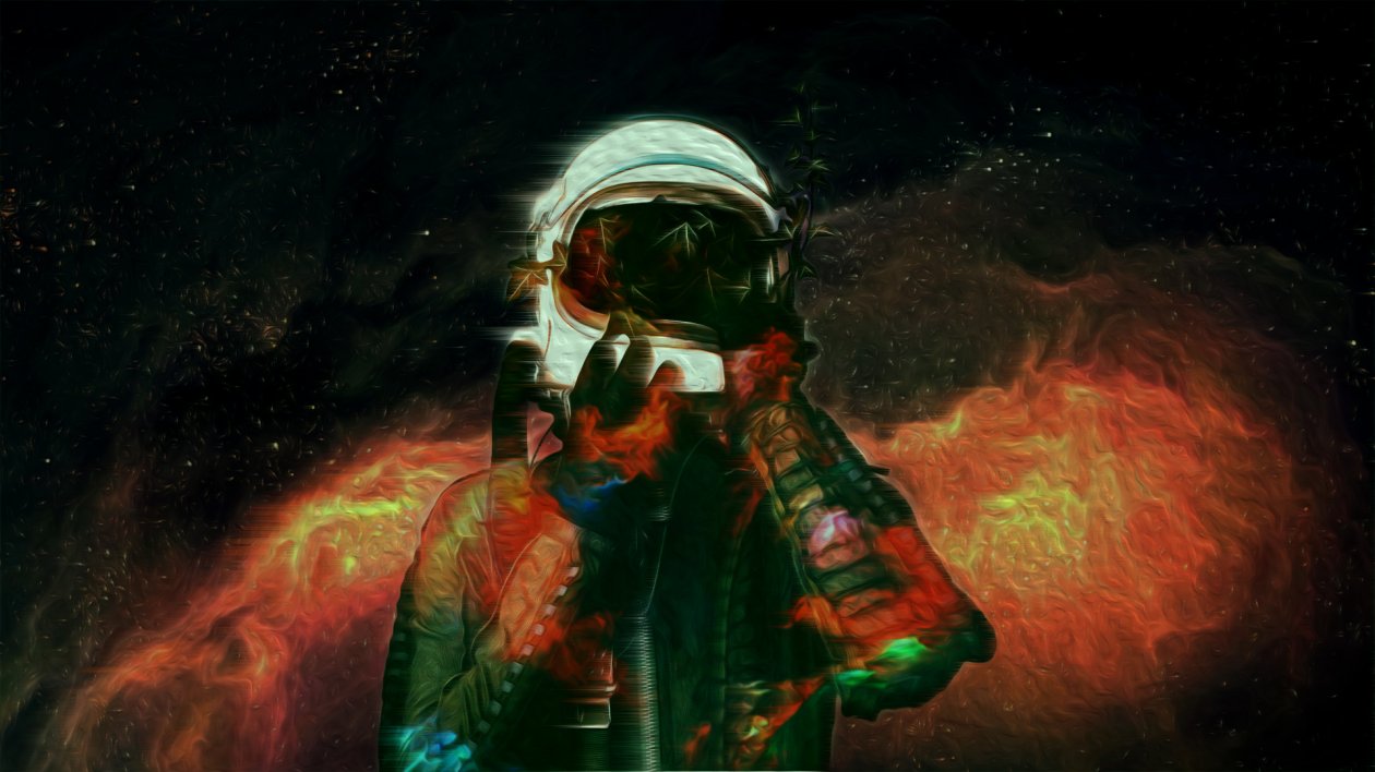 Astronaut Space Abstract