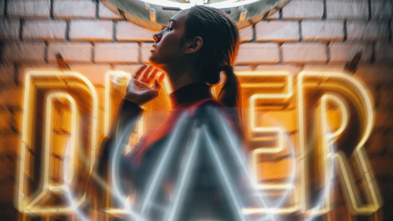 Girl Apparel Clothing Long Exposure Neon Clothing