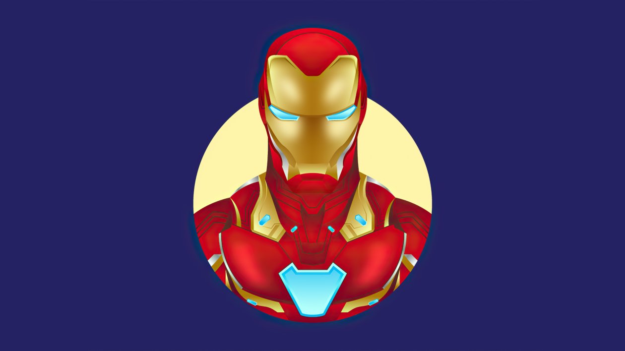 Iron Man Minimalism 4k 2020