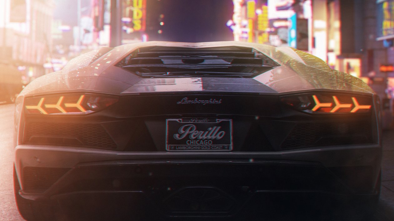 Lamborghini Car Art 4k