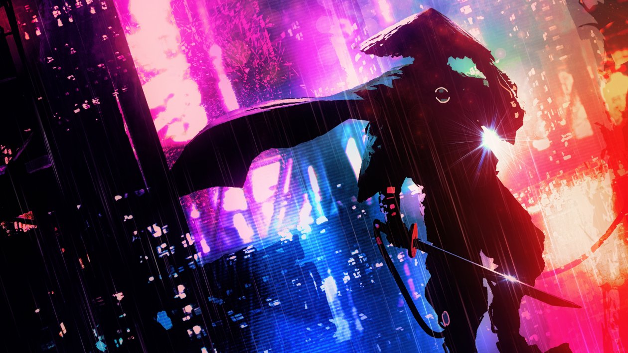 Samurai In Neon City