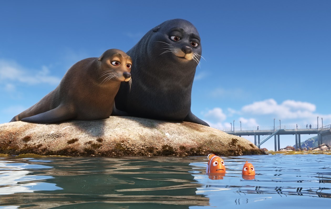 Rudder And Fluke In Finding Dory