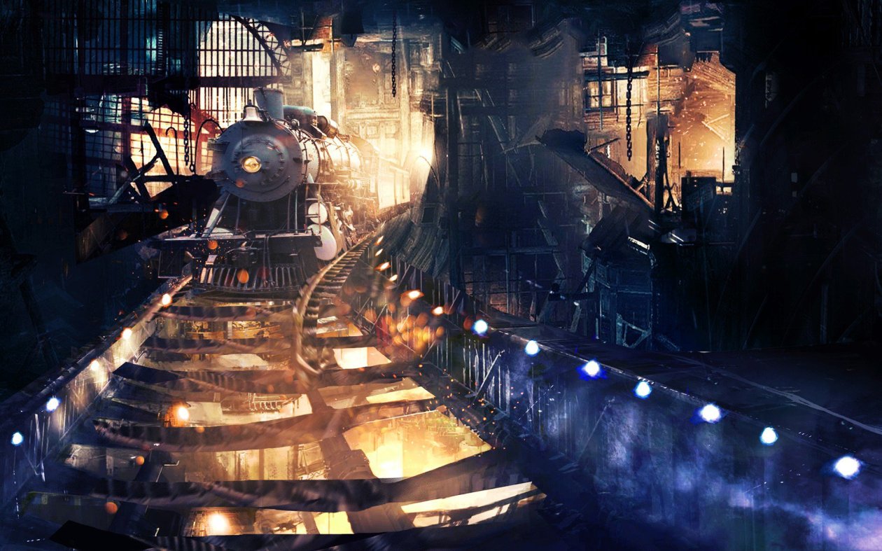 Tunnel Train Art