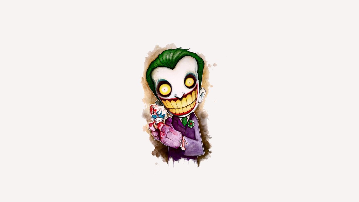 Joker Cartoon 4k Artwork