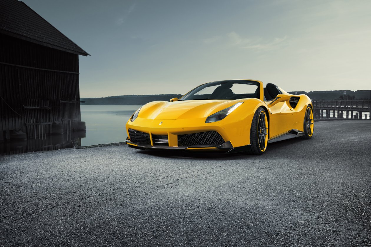 Novitec Ferrari Spider 488 Yellow Roadster