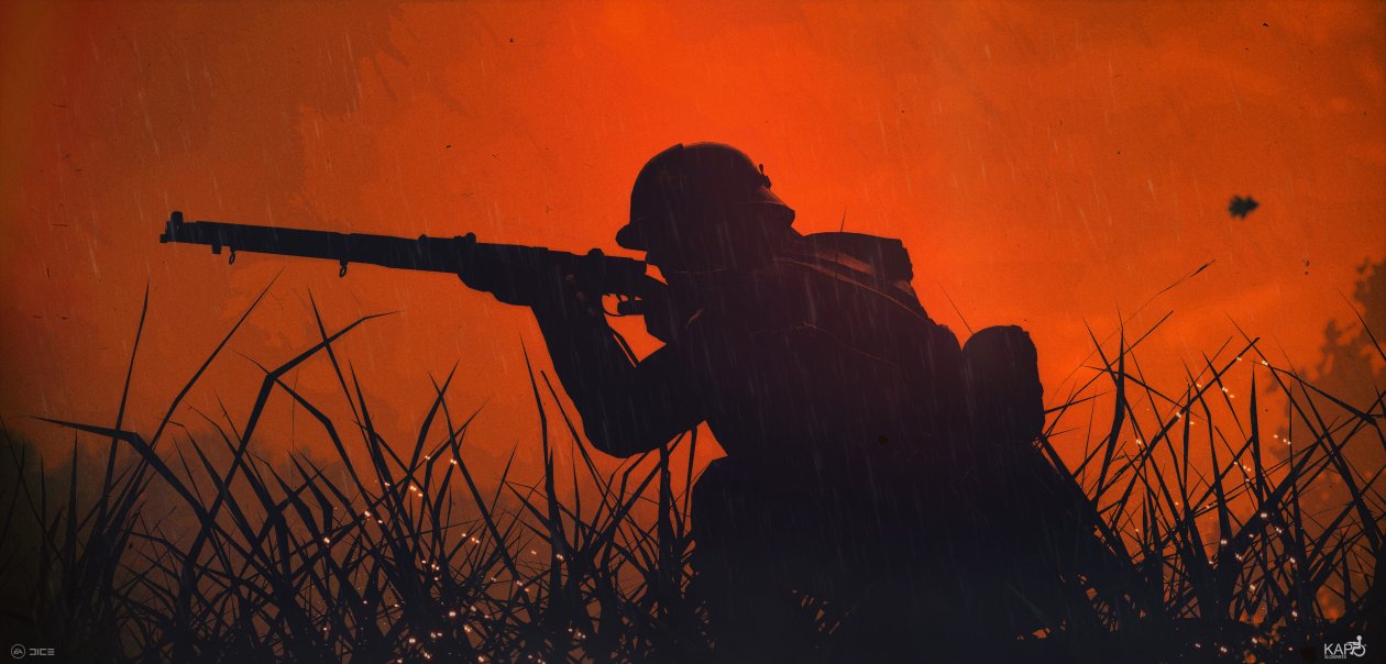 Battlefield 1 Soldier Silhouette 4k