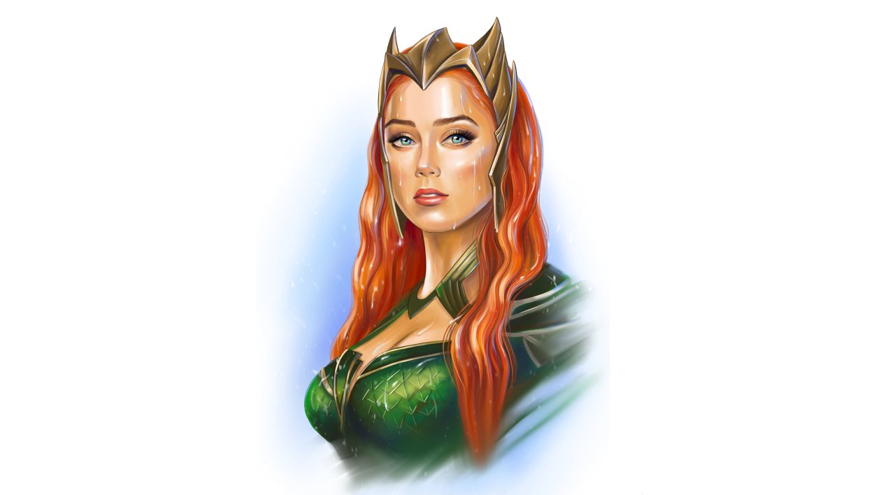 Mera Amber Heard Artwork 5k