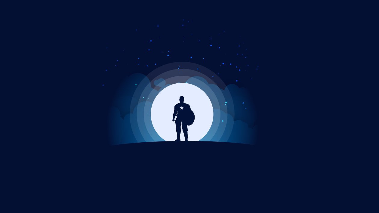 Captain America 4k Minimal