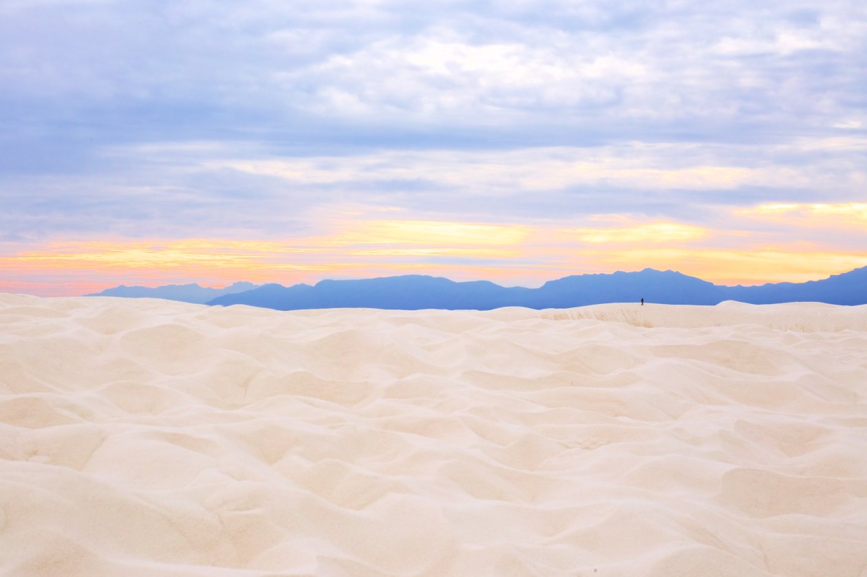 Sunset In White Sands National Monument 5k