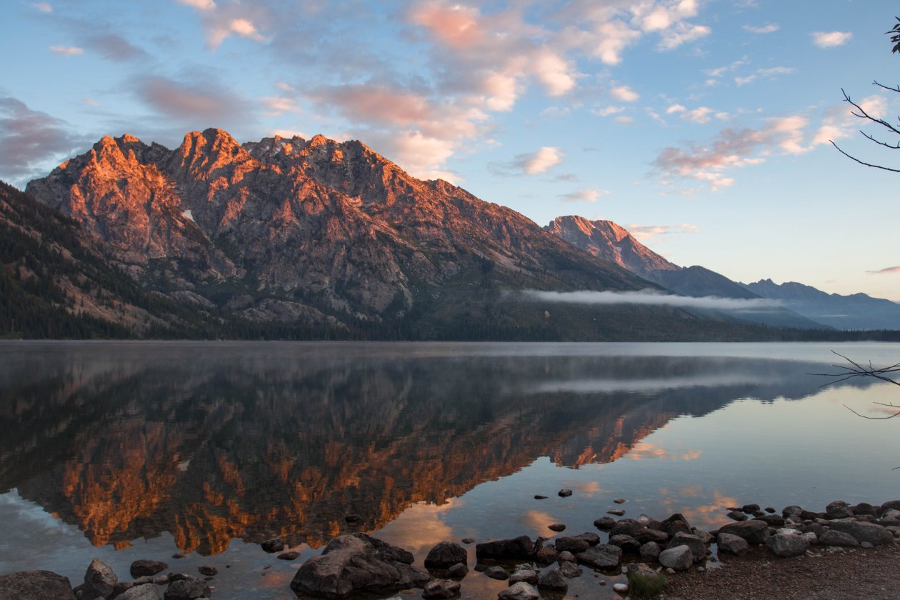 Rock Cliff Jenny Lake United States