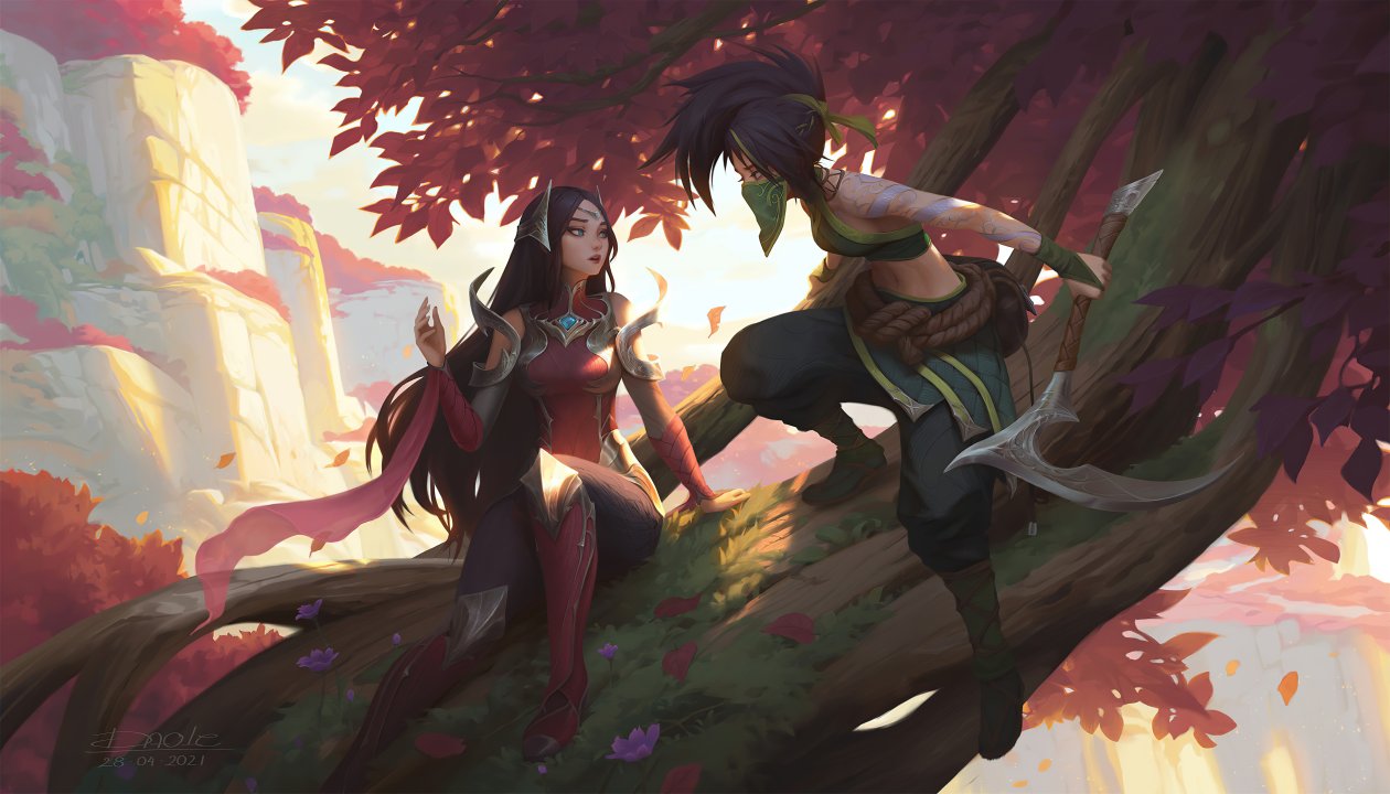 Irelia Vs Akali Fanart 8k