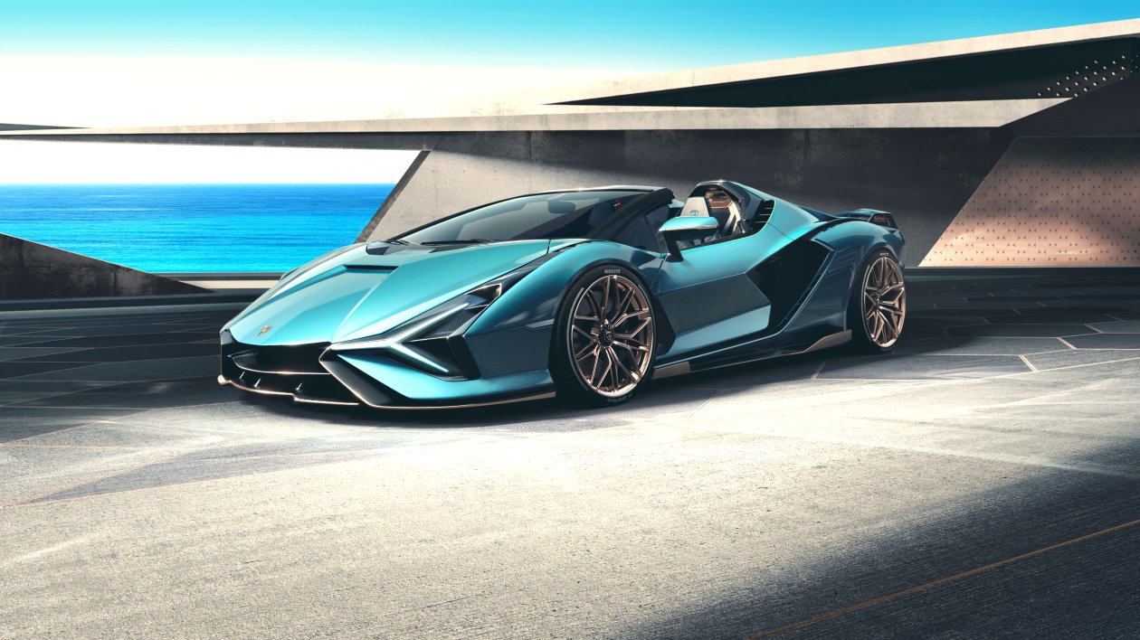 2021 Lamborghini Sian Roadster 8k
