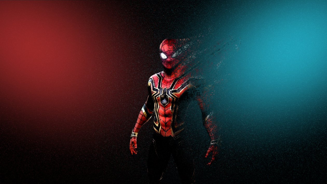 Spider Man Turns Into Dust