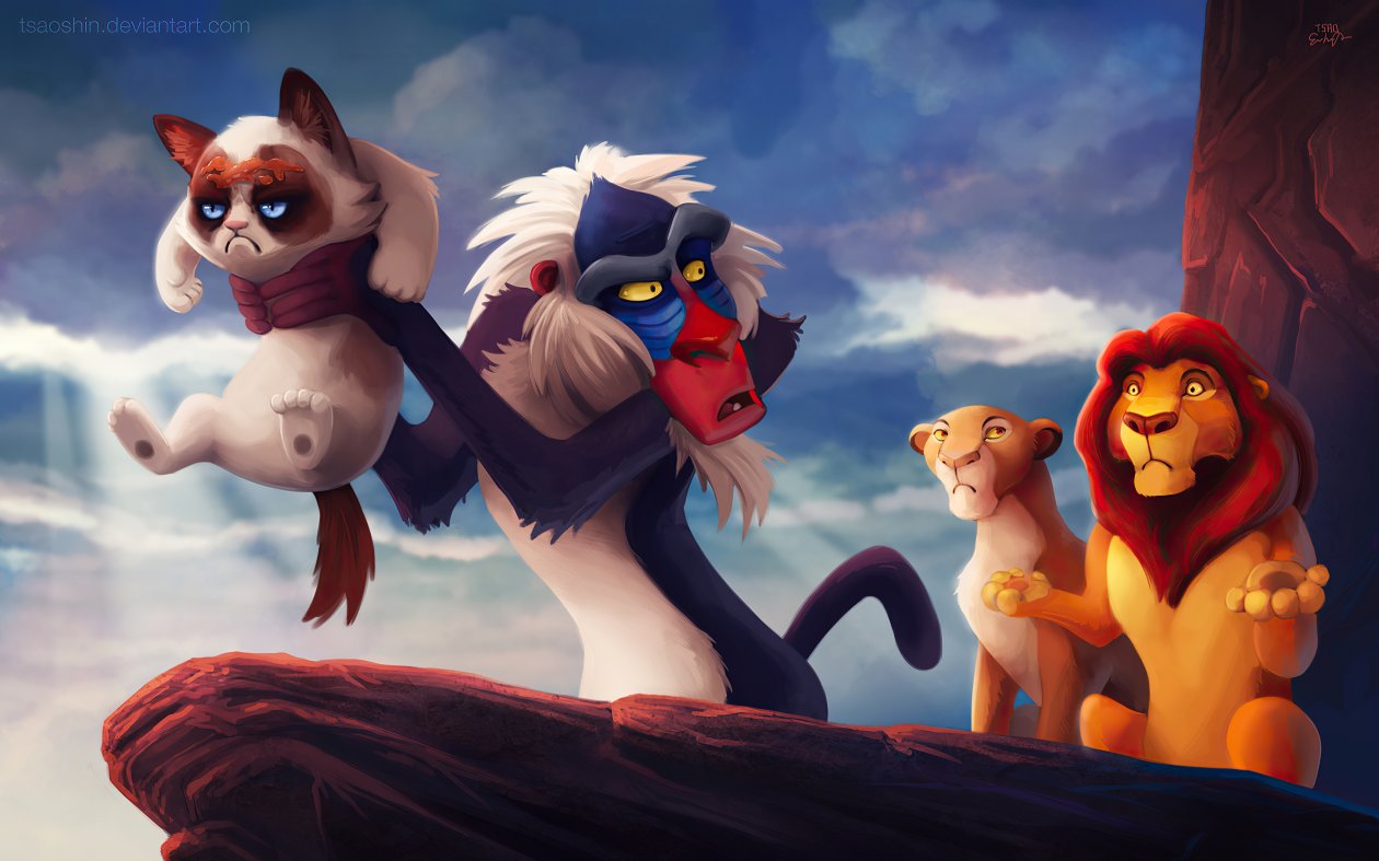 The Lion King Grumpy Cat Funny