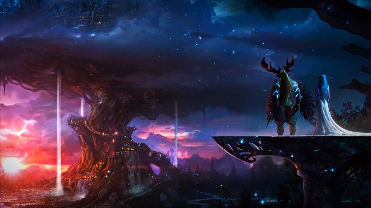 Elf And Knight World Of Warcraft