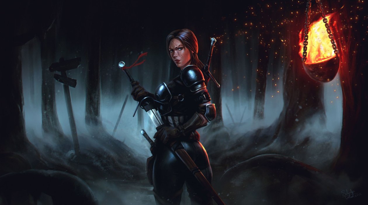 Armor Night Sword Woman Warrior