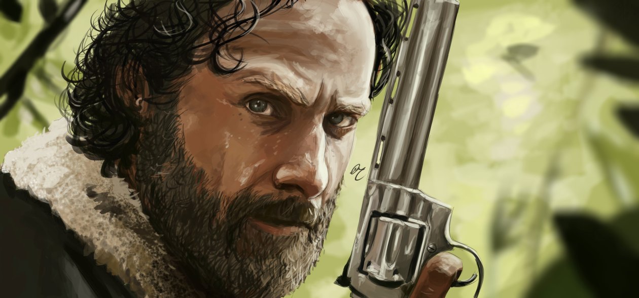 Rick Walking Dead 5k Artwork