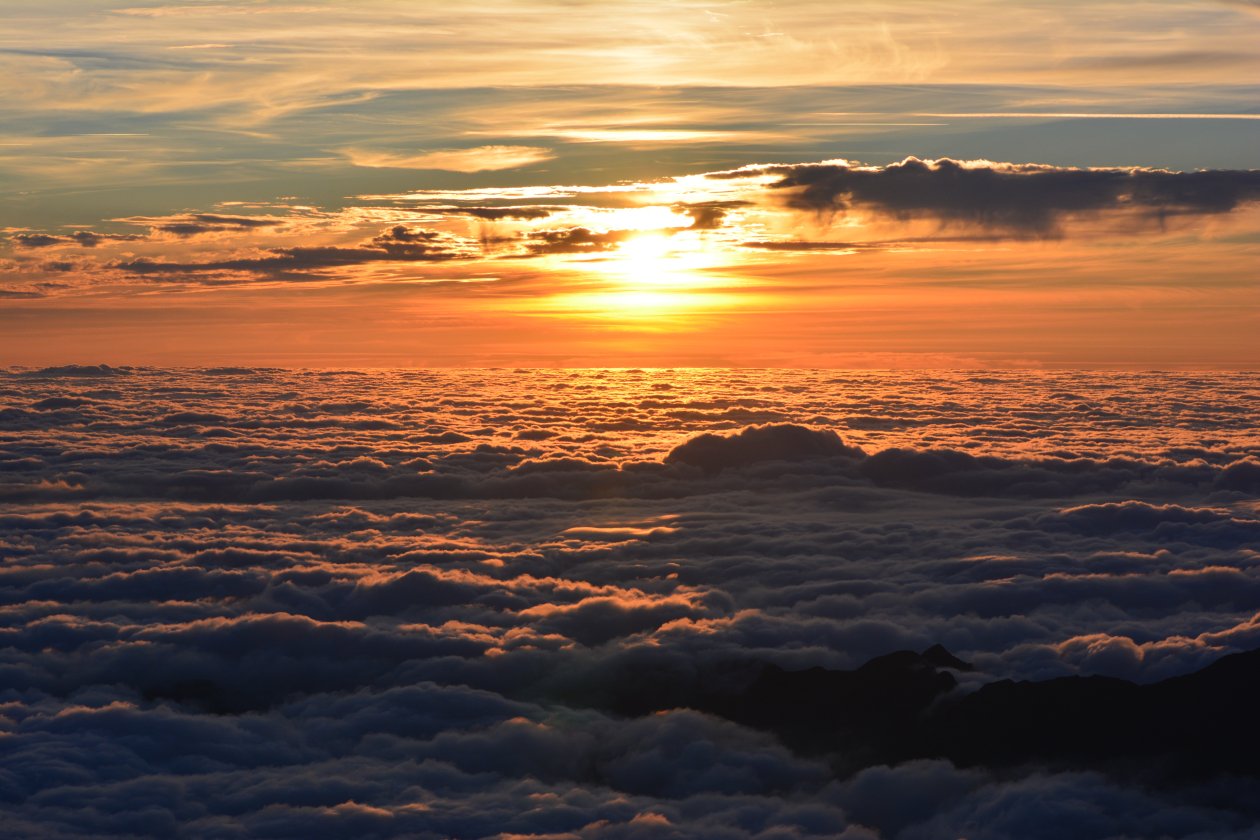 Sea Of Clouds Sunset