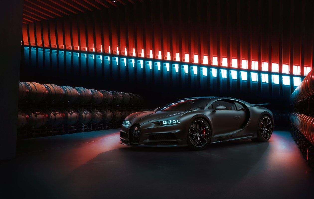 Black Bugatti Chiron 2020