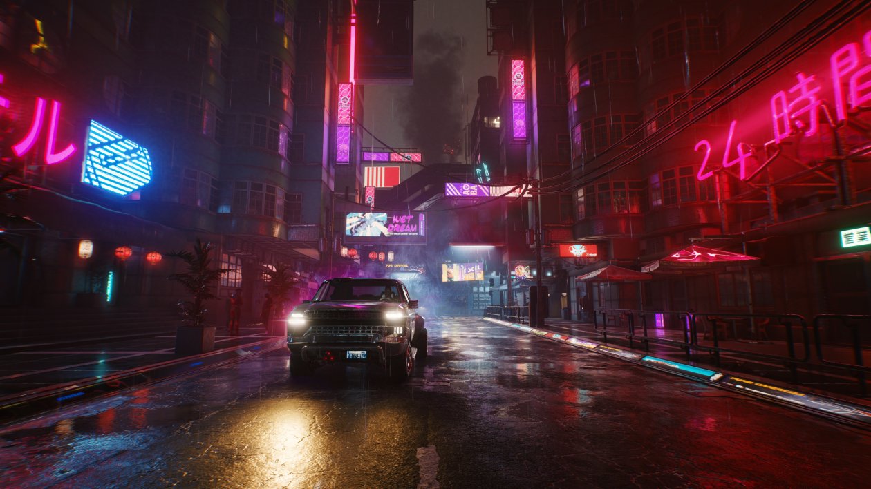 Cyberpunk Street Neon Night Lights 4k