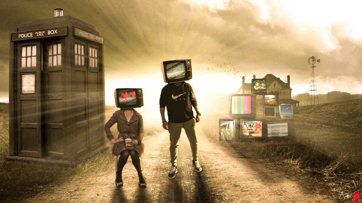 Tv People Illustration 4k