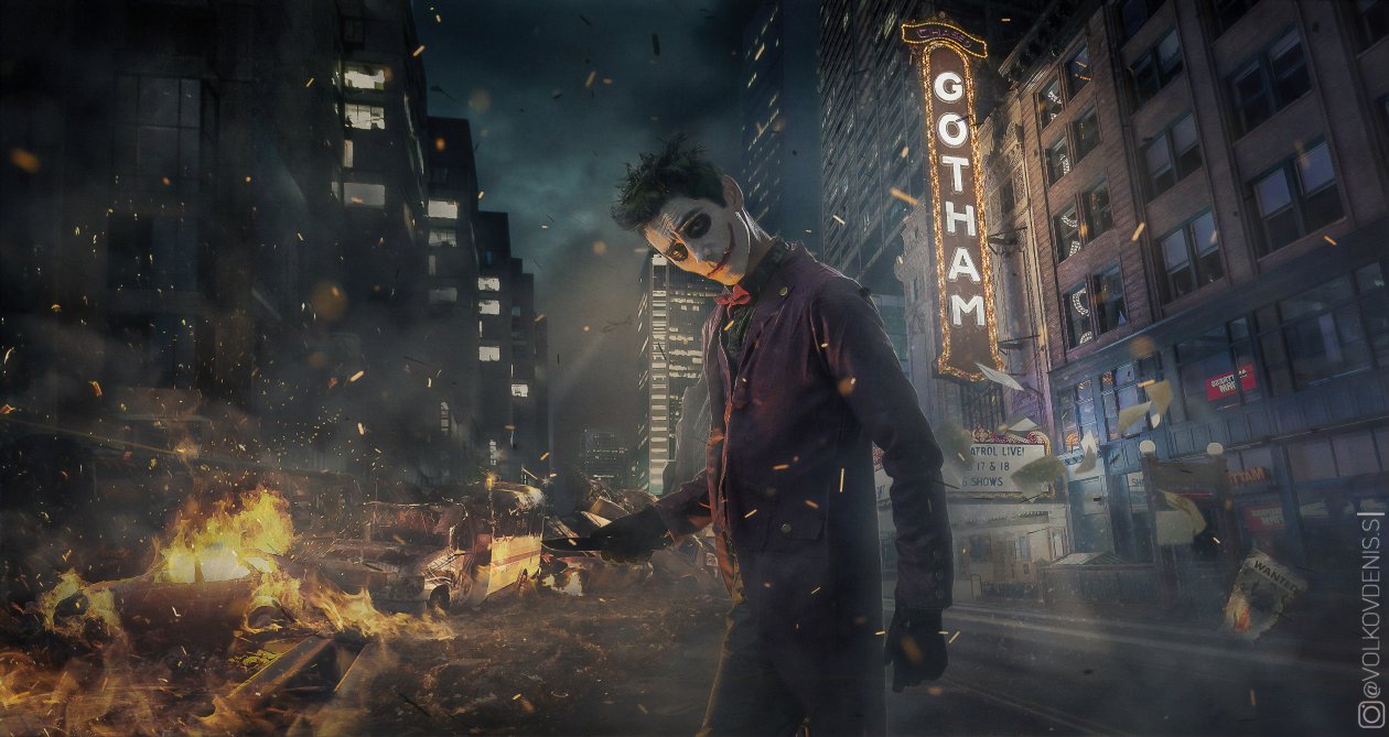 Joker Cosplay Gotham Burning
