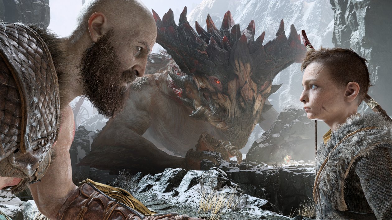 Kratos And Atreus Fanart 4k
