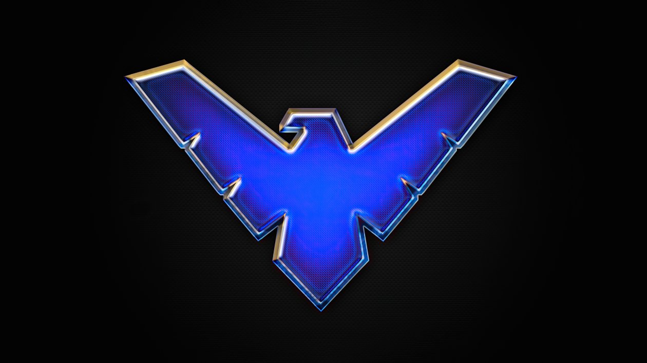 Nightwing Big Logo 4k