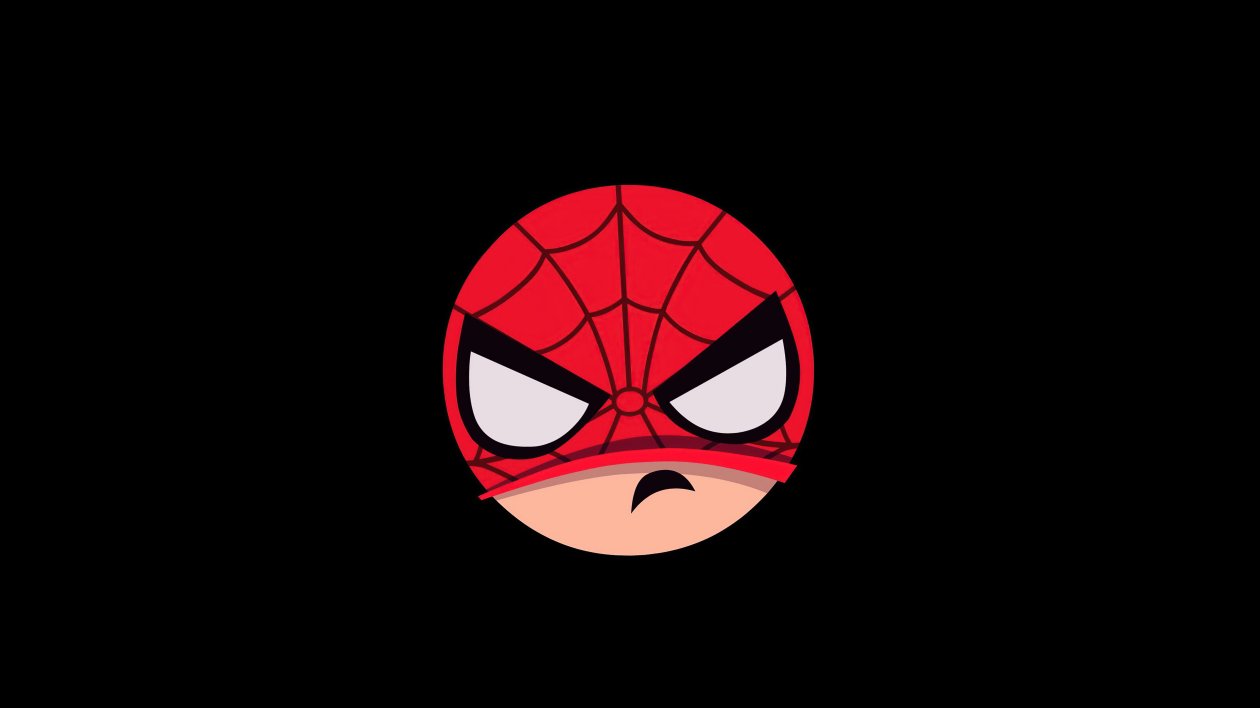Spiderman Angry Minimal Badge 5k