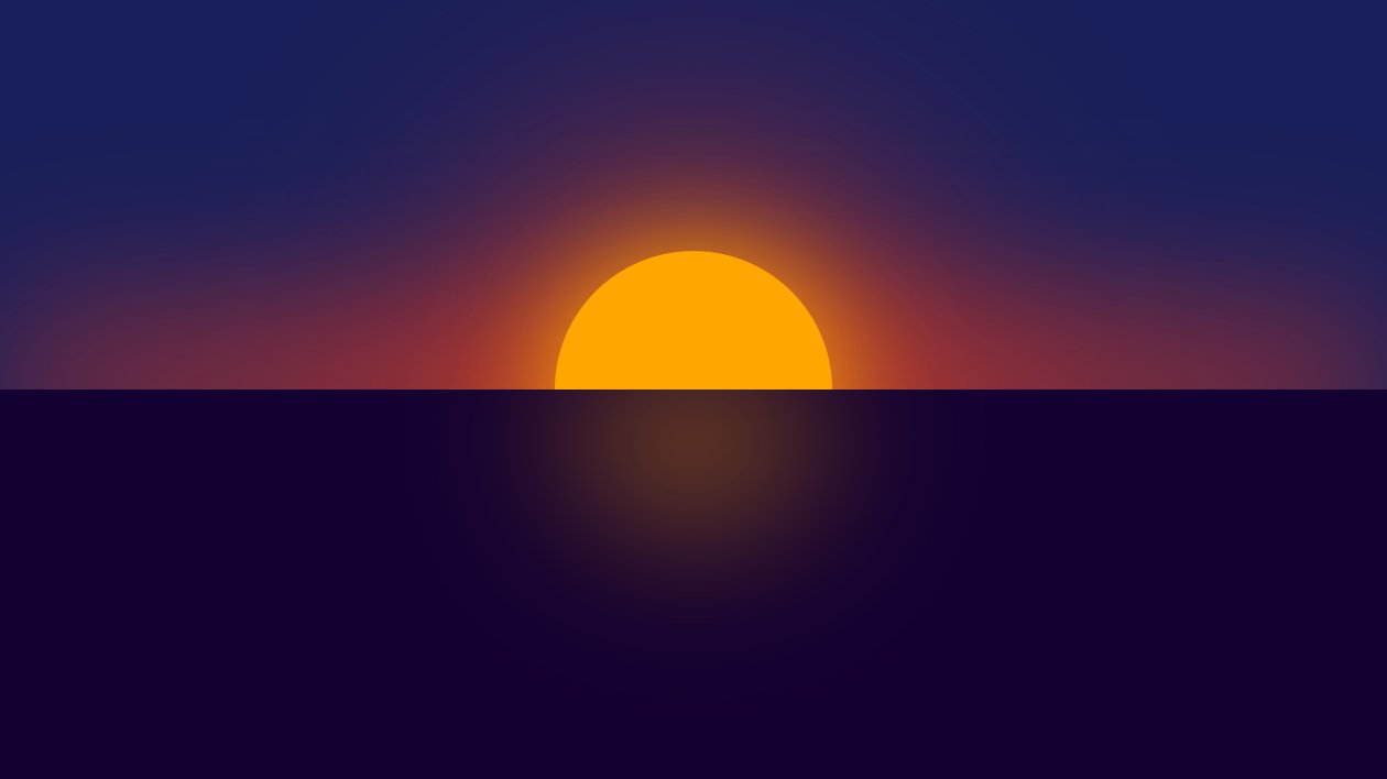 Clear Sunset Minimal 4k
