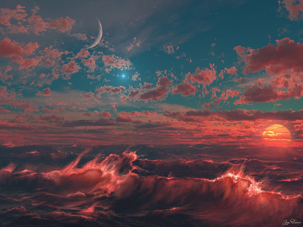 Scifi Planets Art