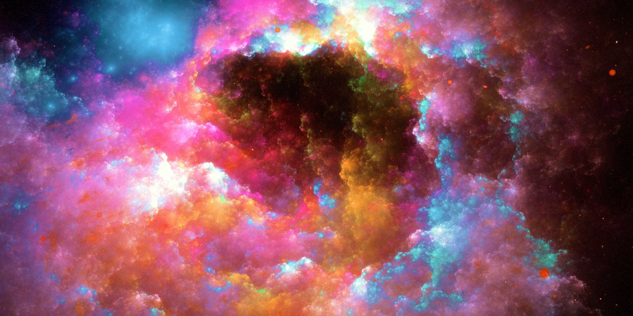 Colorful Nebula Digital Art 5k