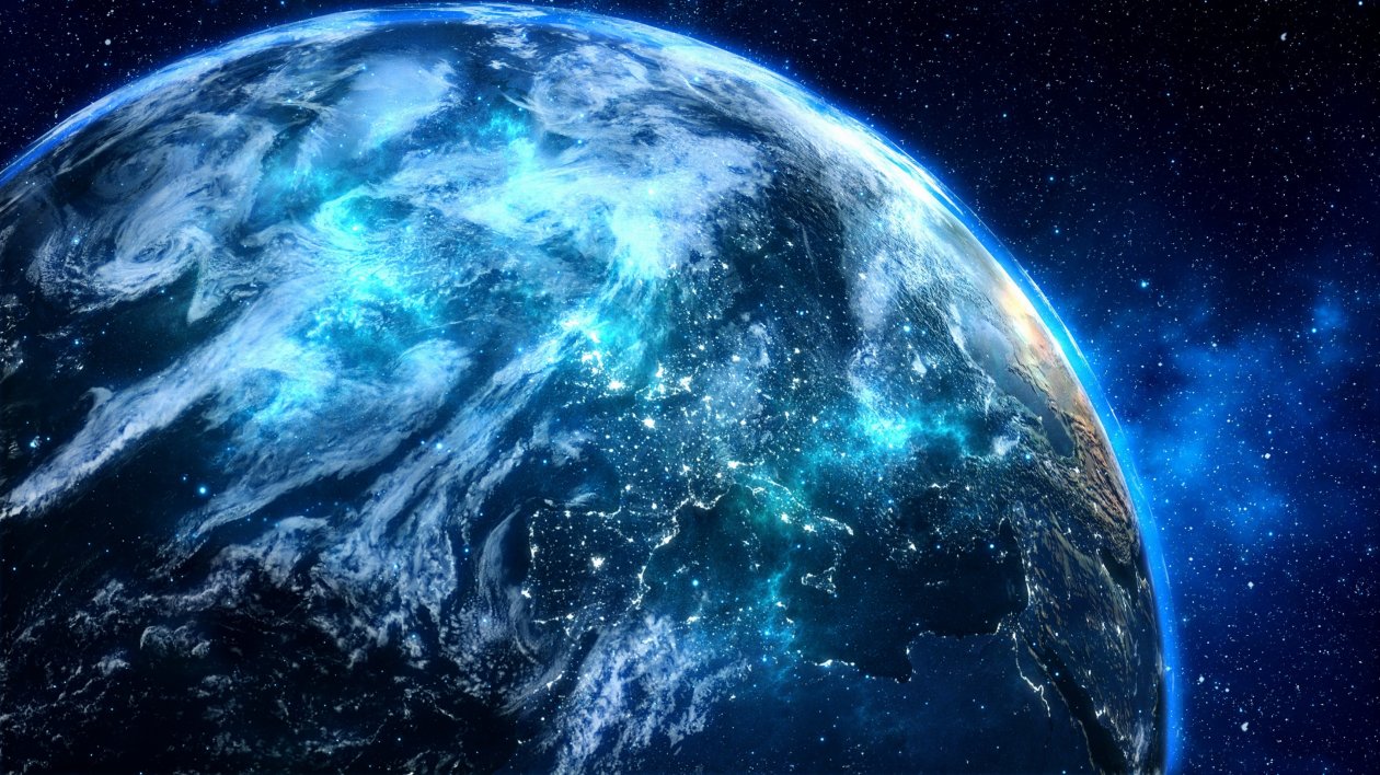 Blue Digital Planet