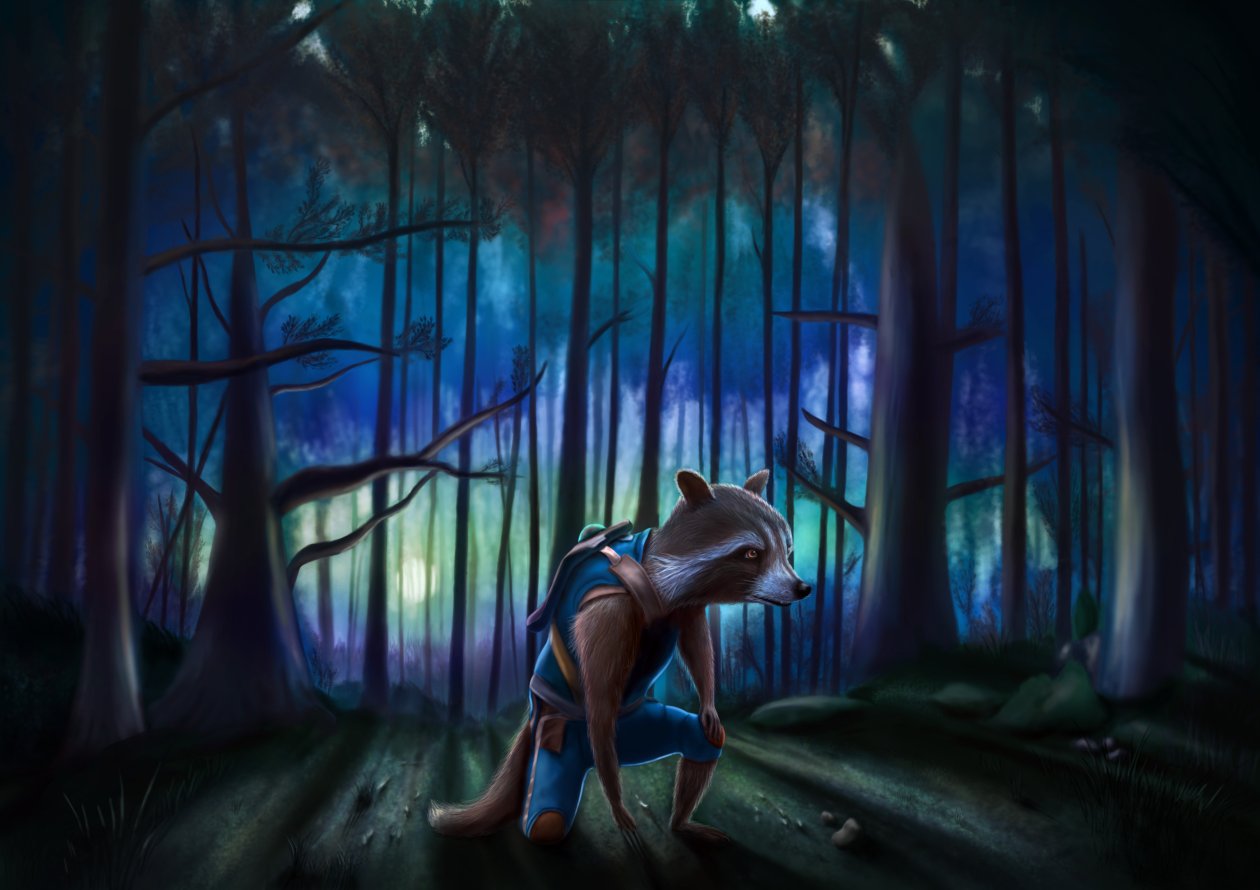 Rocket Raccoon Artwork