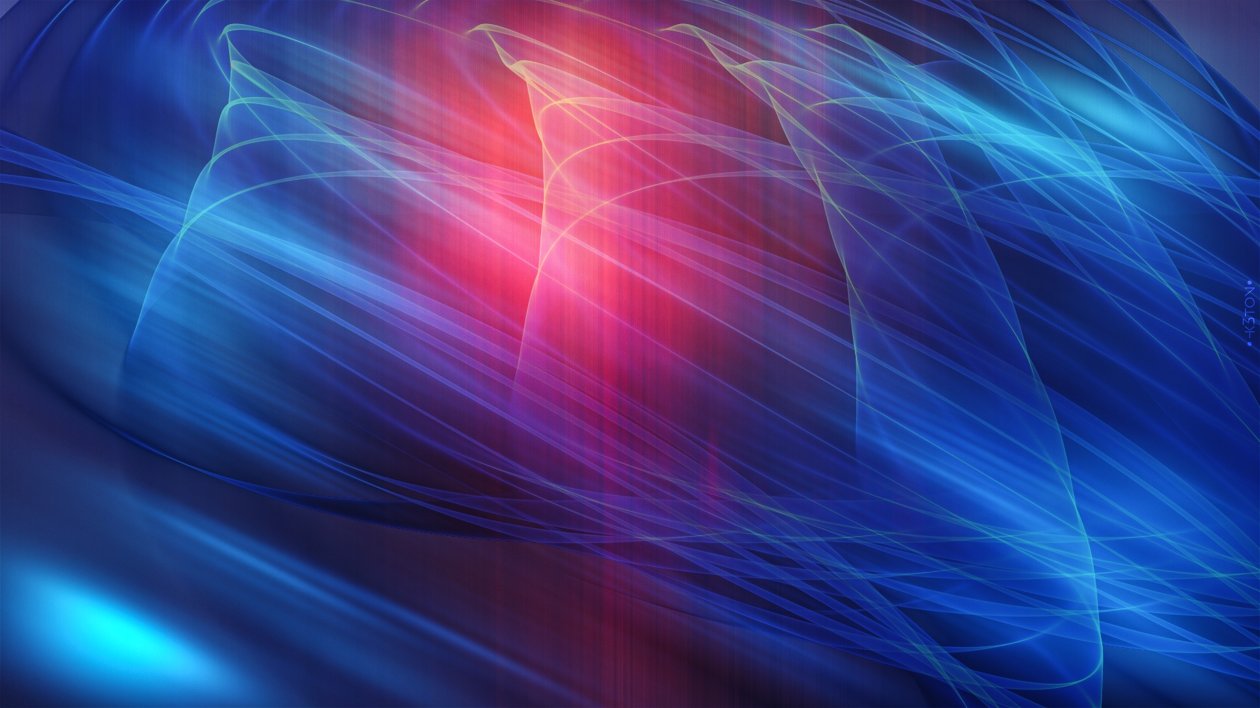 Gases Layers Blue Abstract 4k
