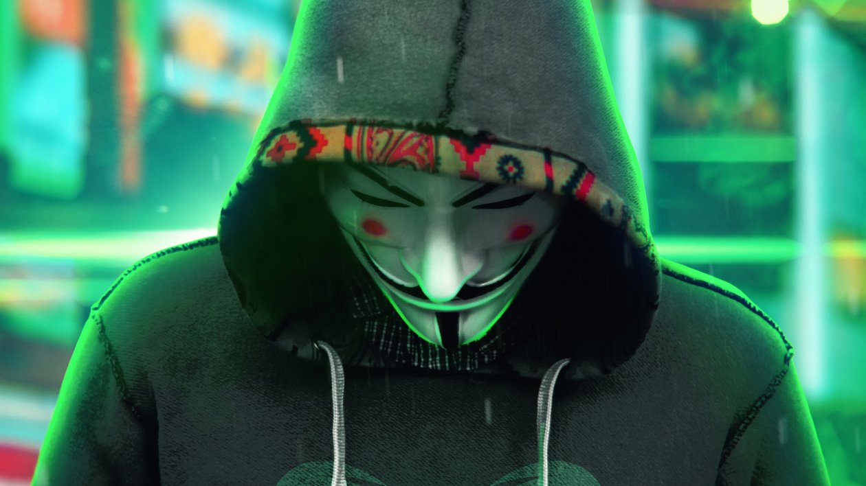 Anonymus Guy Not Robot 4k
